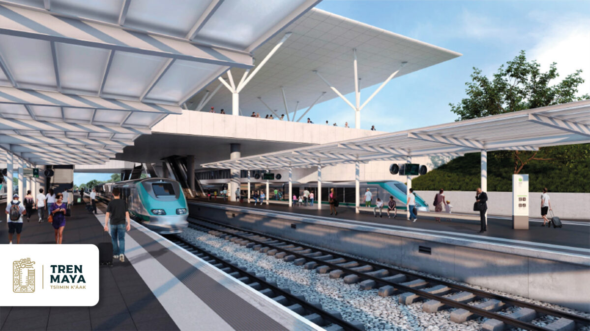 andenes, trenes, imágenes del Tren Maya, vagones, guía del Tren Maya